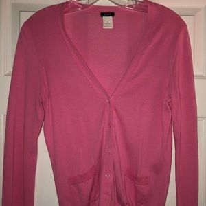 JCrew pink cardigan - small